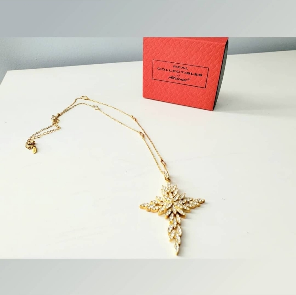 Real Collectibles By Adrienne Clear Crystal Cross